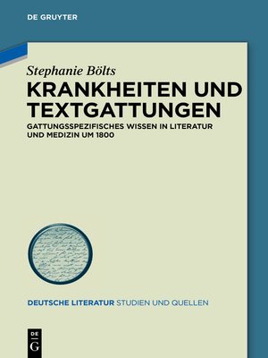 cover image of Krankheiten und Textgattungen